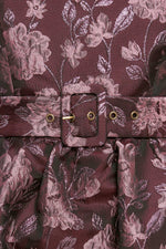 AUBERGINE CHIC JACQUARD WOVEN MIDI DRESS