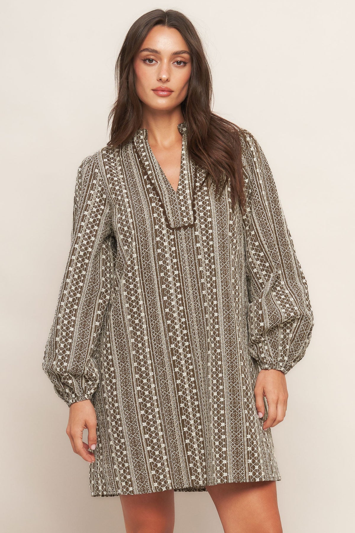 DESERT DUST WOVEN MINI DRESS