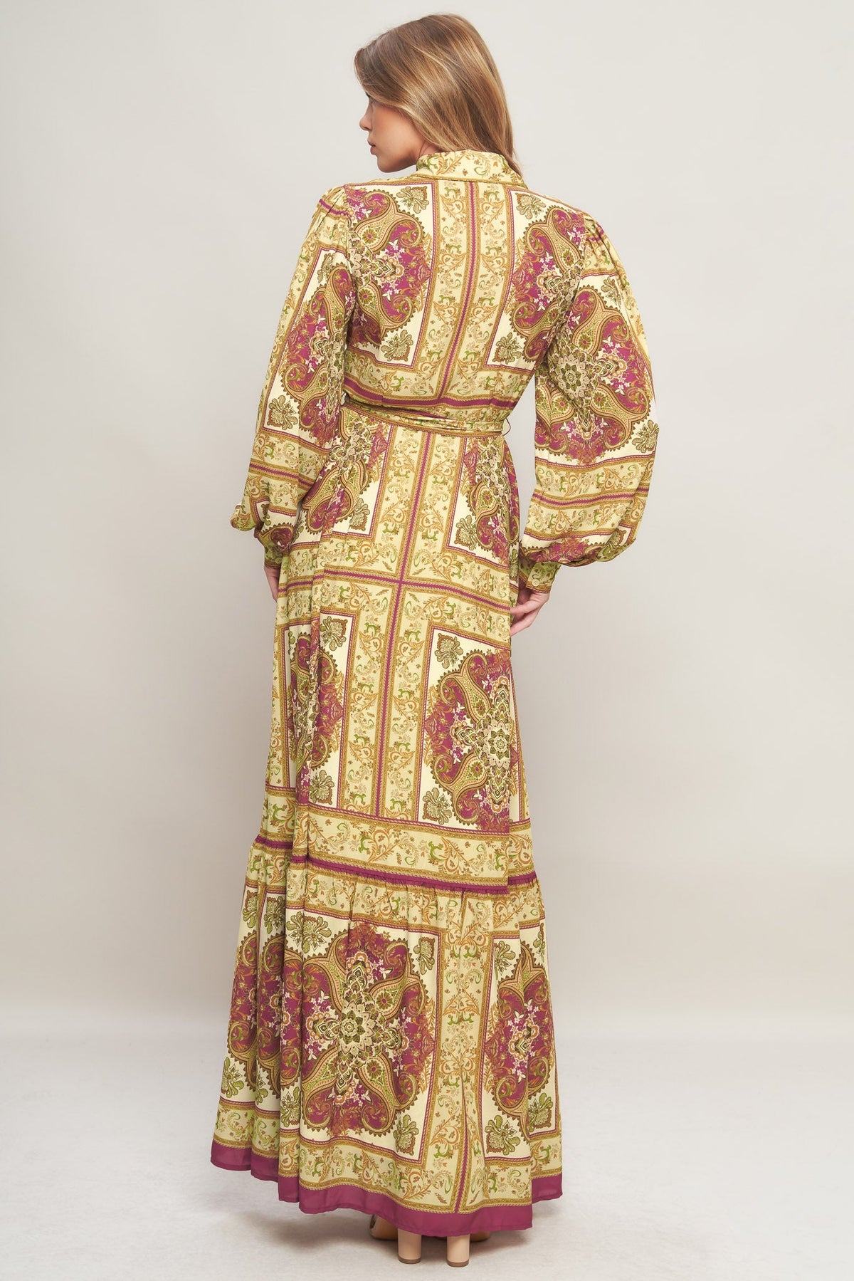 ROYAL BOHO ENERGY WOVEN MAXI DRESS