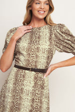 PRIMAL GRACE WOVEN MIDI DRESS