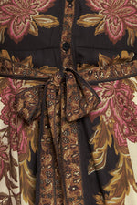 EARTHEN ROSE WOVEN MAXI DRESS