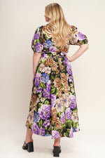 VIVID HERITAGE WOVEN MIDI DRESS