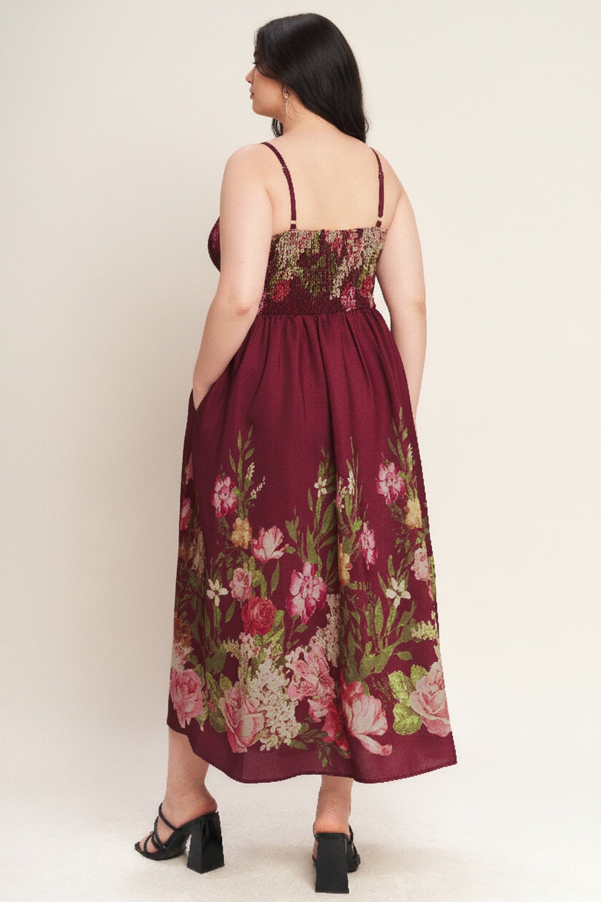 SECRET GARDEN ROMANCE WOVEN ANKLE DRESS