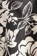 ELEGANT BLOOM SWIRL WOVEN MIDI DRESS