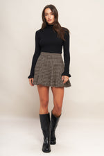 HOUND FLARE TWEED WOVEN SKIRT
