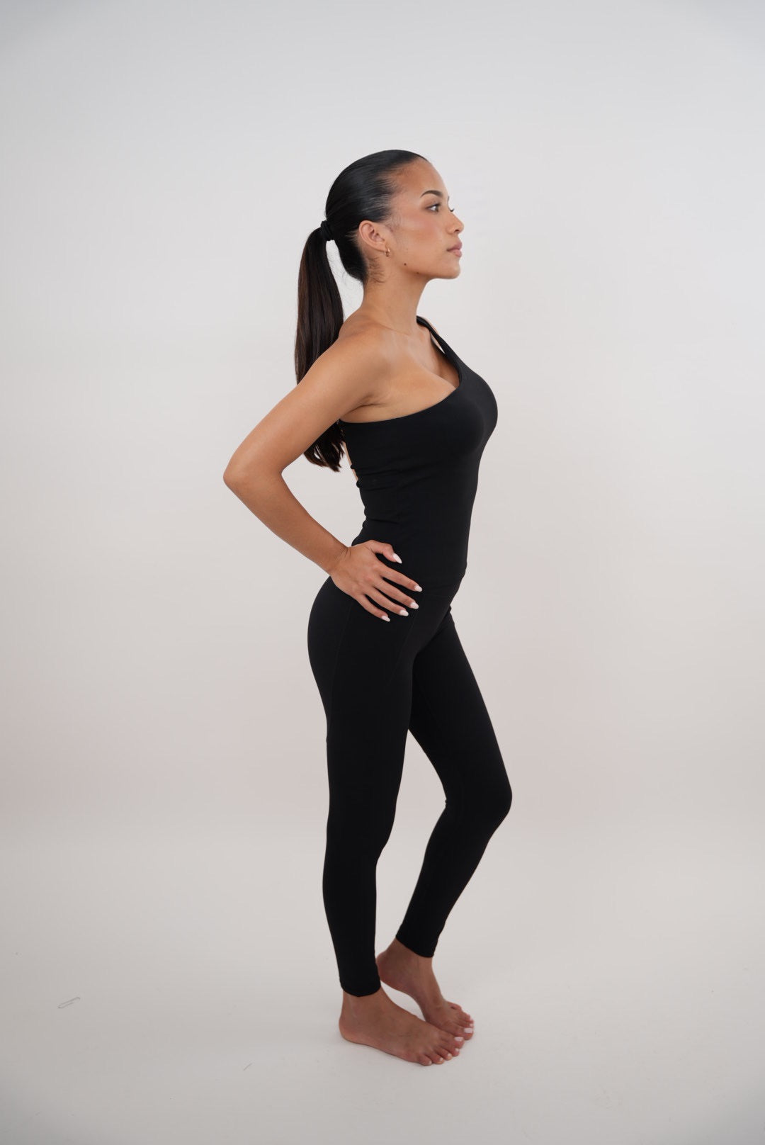 I Am Wealthy Black Comfort Stretch Legging