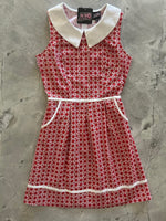 Strawberry Gingham Collared Dress