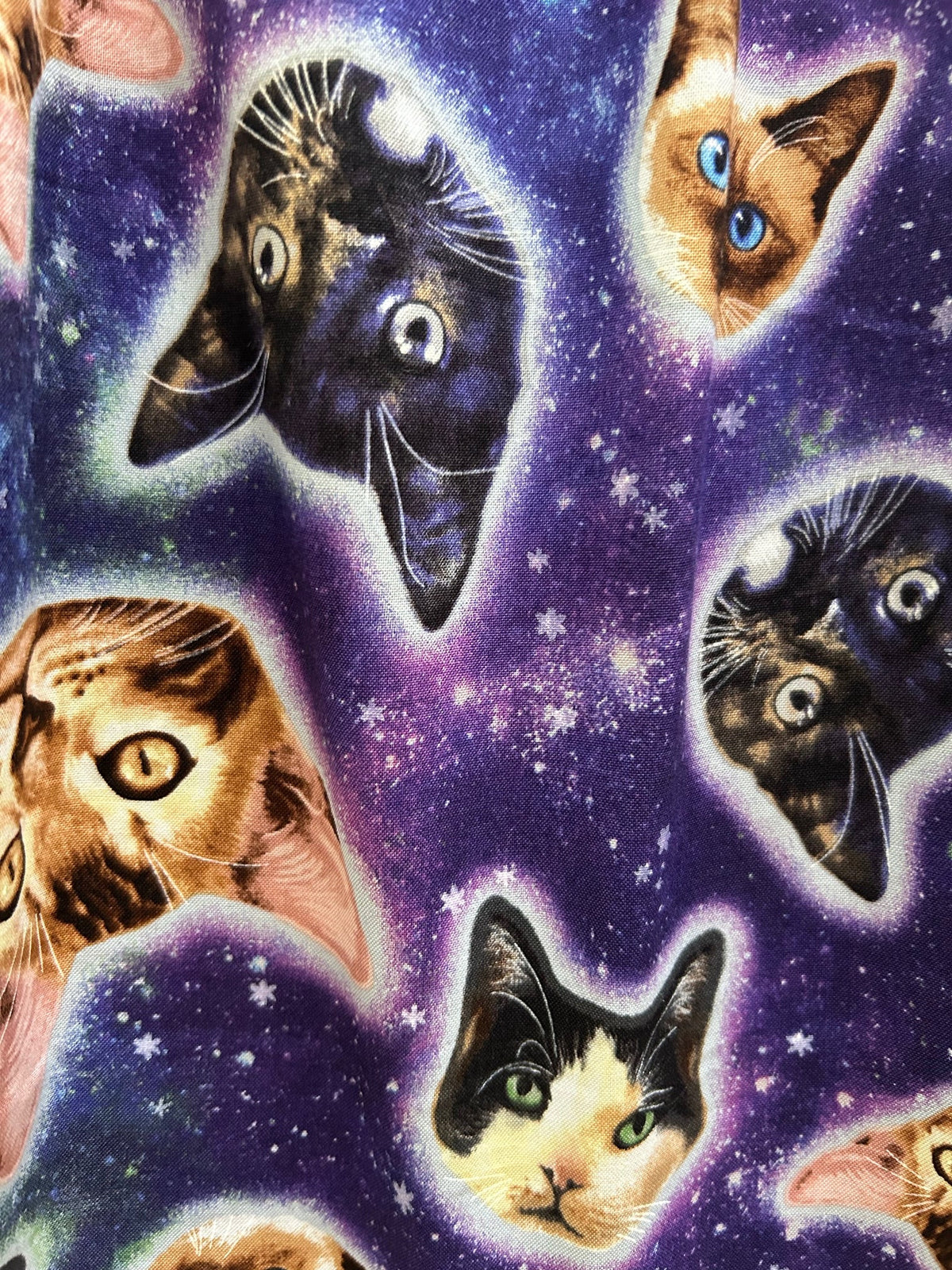 Galaxy Cats Shorter Length Fit & Flare Dress - Small Only!