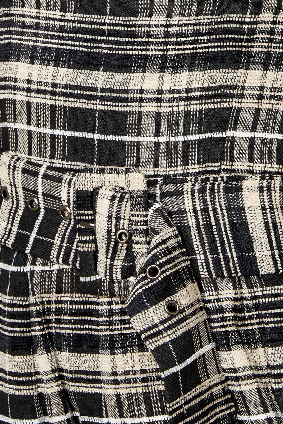 SAND DUNE WOVEN PLAID JUMPSUIT