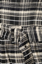 SAND DUNE WOVEN PLAID JUMPSUIT