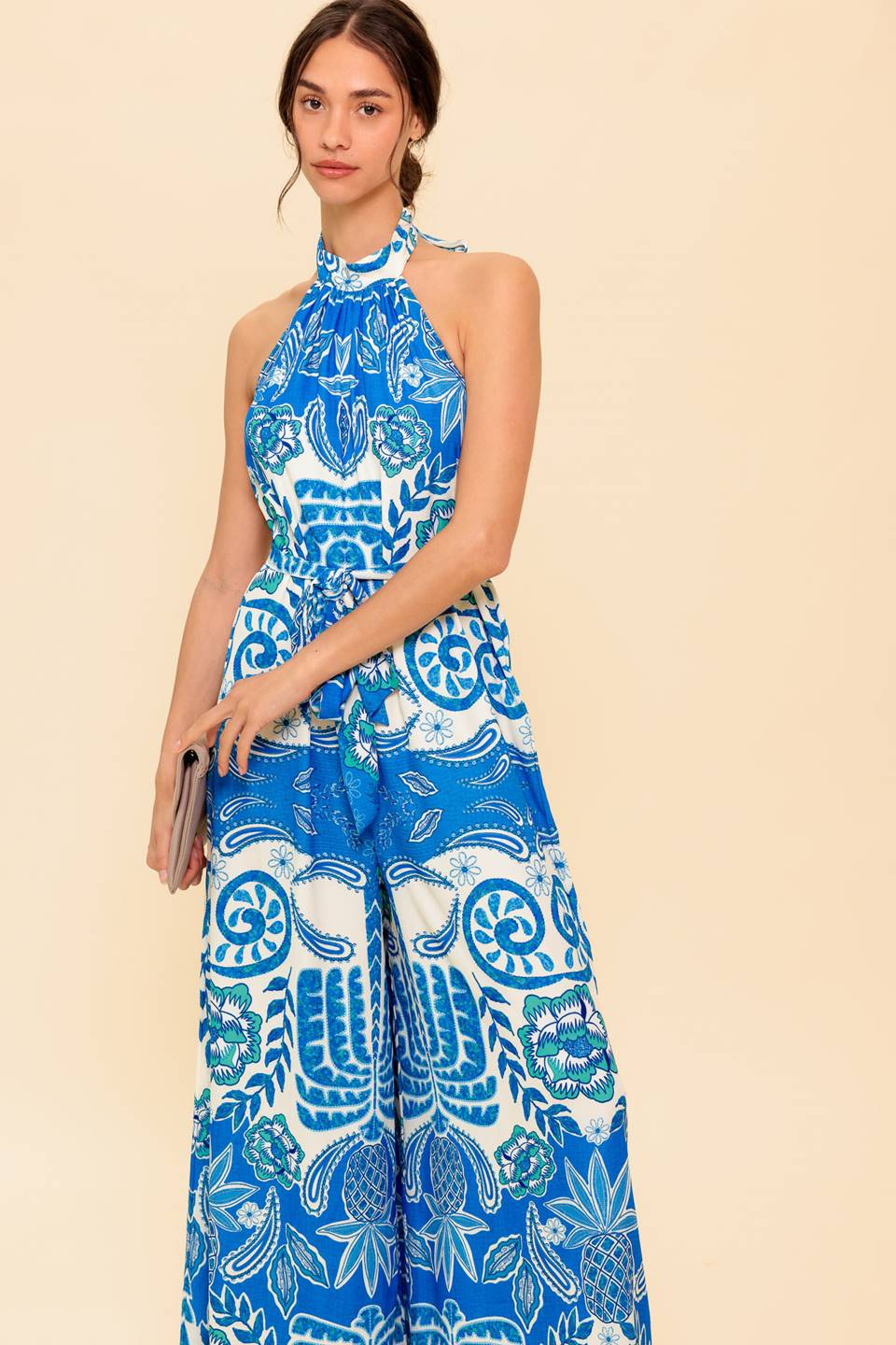 CROSS YOUR MIND WOVEN JUMPSUIT