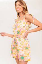 MOONLIT PATHWAY WOVEN ROMPER