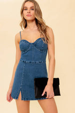 THE WAY TO LOVE DENIM SKORT ROMPER