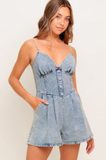 PALM SUNDAYS ACID BLUE ROMPER