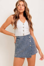 OCEAN BLISS DENIM SKORT