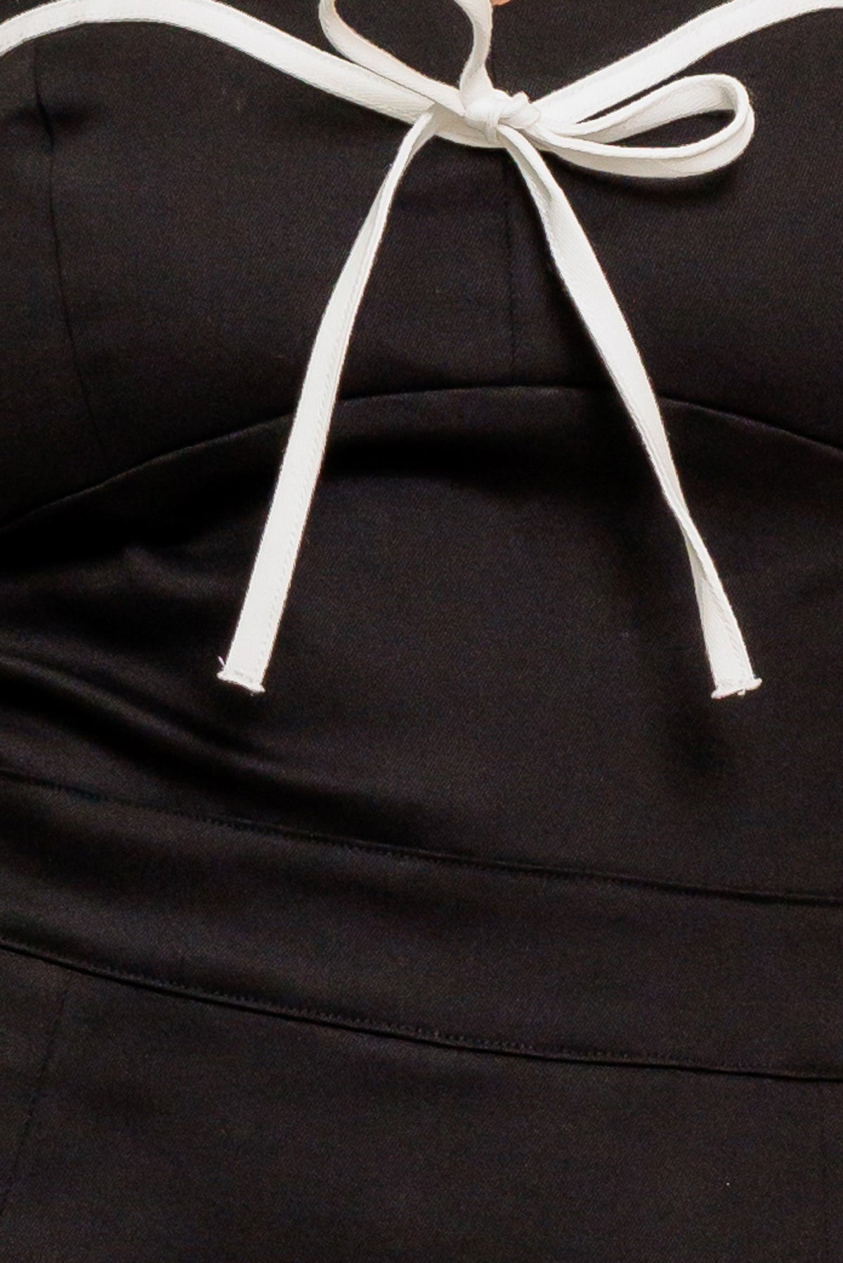 NOIR BOW COUTURE WOVEN SKORT ROMPER