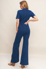 SHY GIRL MEDIUM INDIGO DENIM JUMPSUIT