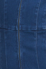 SHY GIRL MEDIUM INDIGO DENIM JUMPSUIT