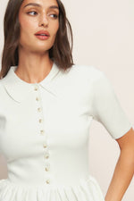 SWEET SERENADE CREAM WOVEN TOP