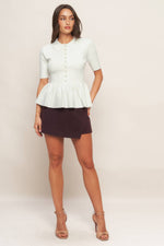 SWEET SERENADE CREAM WOVEN TOP