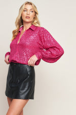 FREEDOM CALLS SEQUIN TOP