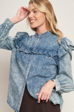 WESTERN CHIC DENIM TOP
