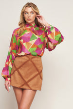 LOOKING AHEAD WOVEN TOP