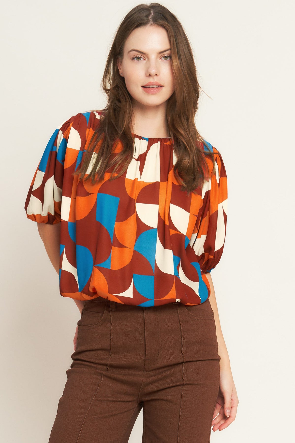 GONE IN A BLINK WOVEN TOP