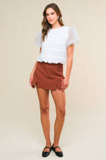 DESTINED TO IMPRESS WOVEN TOP