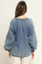 MUSING ABOUT YOU DENIM TOP
