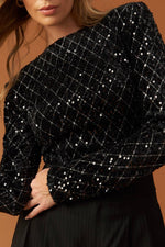 RUNNING OUT OF TIME SEQUIN BODYSUIT