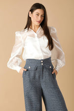 GIRL ON THE GO ORGANZA TOP