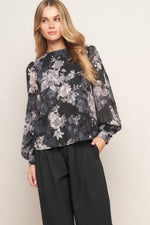 RUNAWAY HEARTS WOVEN TOP