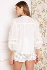 SALT BREEZE WOVEN TOP