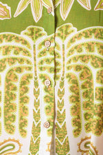 DISTANT ECHOES GREEN WOVEN SHIRT