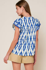 EFFORTLESS SELECTION WOVEN TOP