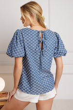 RIPPLES OF TIME WOVEN TOP