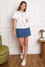 CLOSER THAN EVER WOVEN TOP