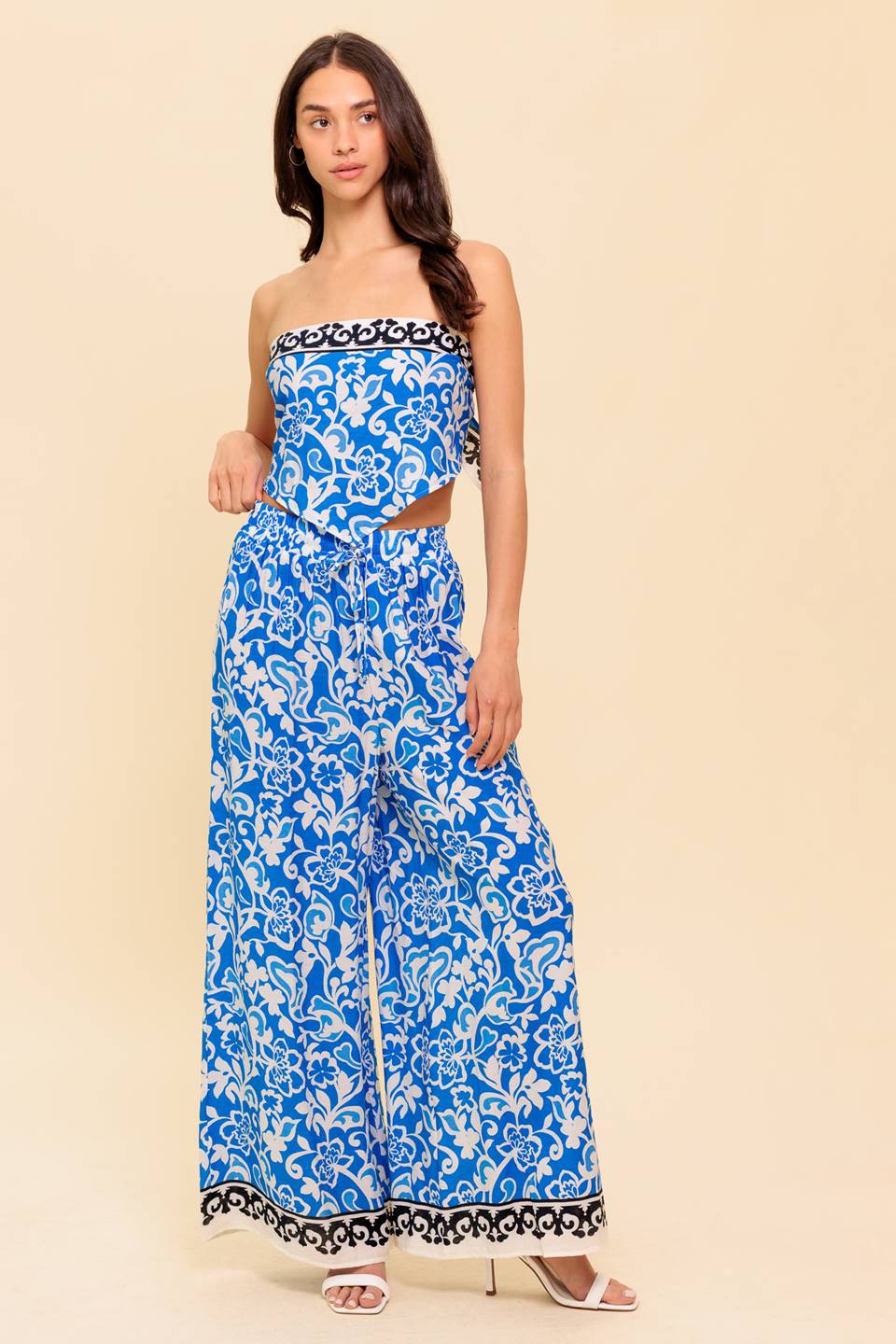 SPARKING INSPIRATION WOVEN TOP AND PANT SET