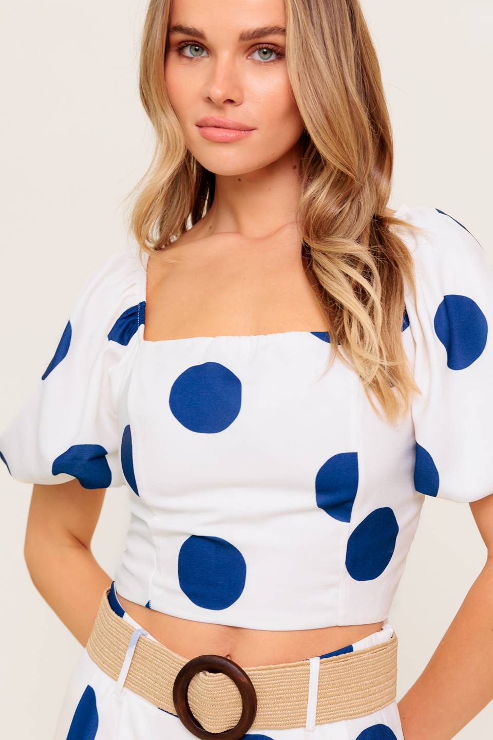 COCONUT KISSNAVY TOP AND PANT SET