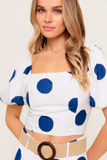 COCONUT KISSNAVY TOP AND PANT SET