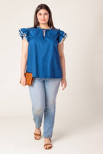 THE TIME IS RIGHT WOVEN TOP