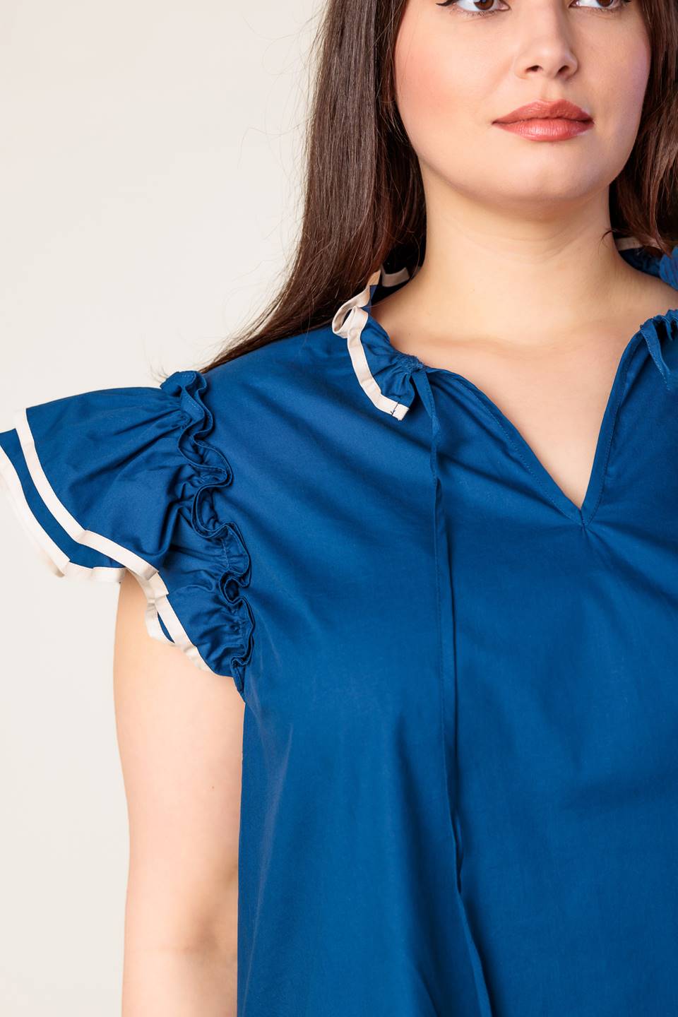 THE TIME IS RIGHT WOVEN TOP