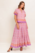 WHISPERING LAVENDER WOVEN TOP