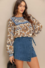 BOHEME MEADOW WOVEN TOP