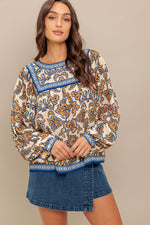 BOHEME MEADOW WOVEN TOP