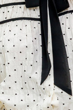 ROMANCE STITCH IVORY WOVEN TOP