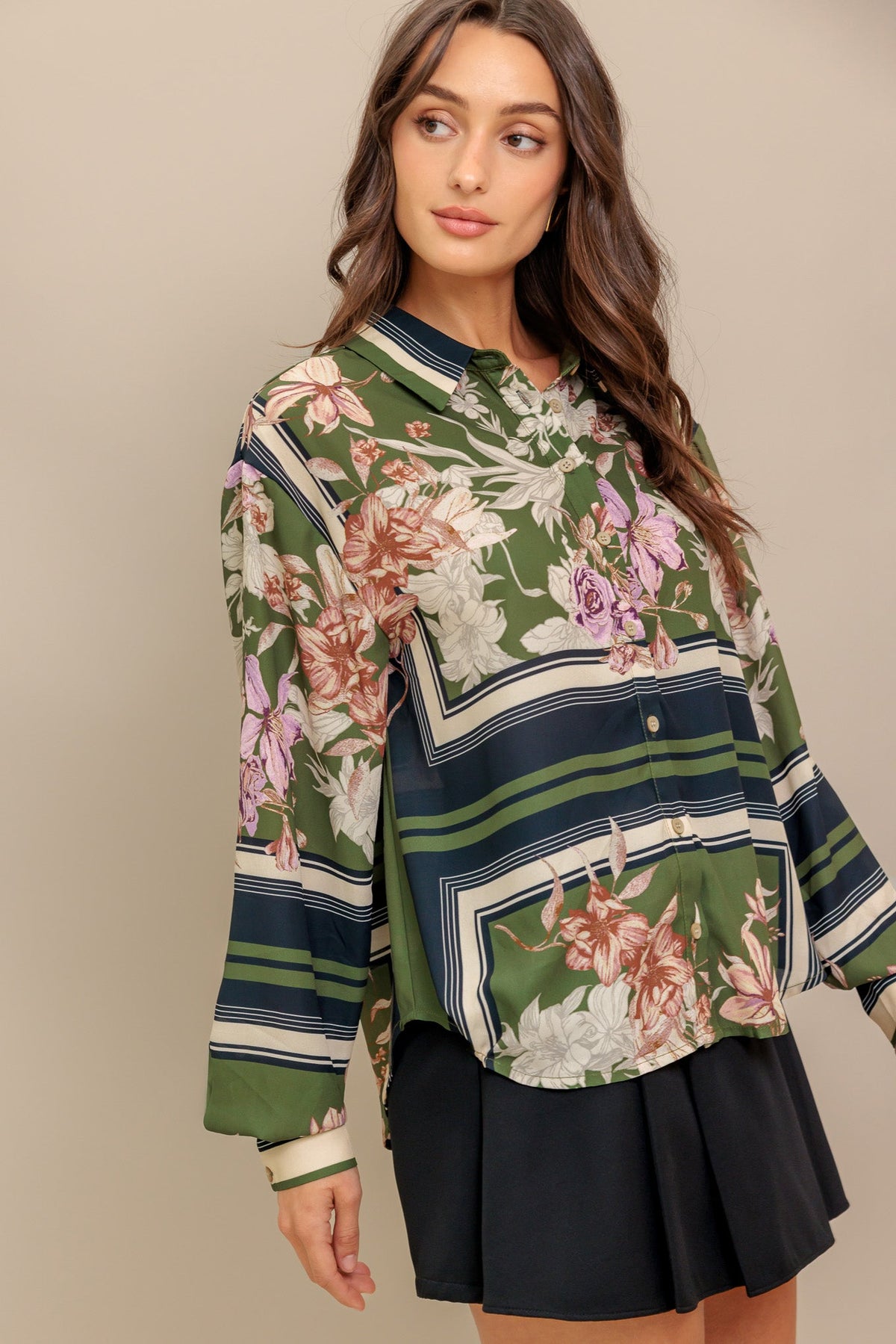 GARDEN CLUBWOVEN TOP