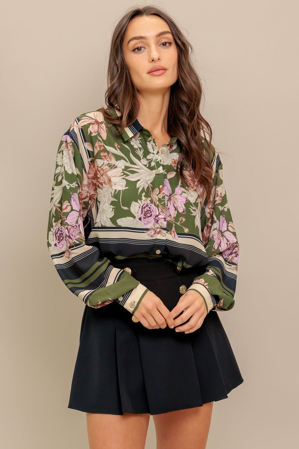 GARDEN CLUBWOVEN TOP