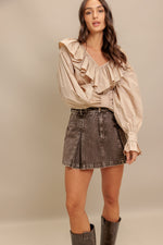 COUTURE CODE WOVEN TOP